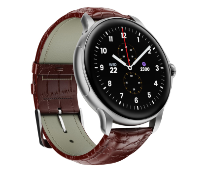 Smartwatch HMD Watch X1 Silver Leather